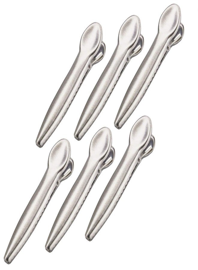 TAODAN Set of 6 Heavy Duty Stainless Steel Alligator Clips,Fresh-Keeping Clamp Jaw Sealing Clips Air Tight Seal Grip on Coffee & Food Bags - Image 1